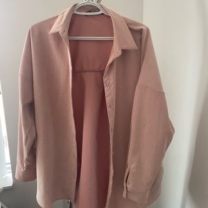 Pale pink over shirt